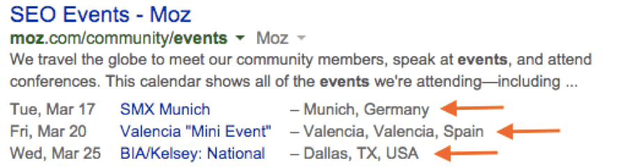 SEO Events - Moz