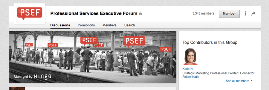 Professional Services Executive Forum LinkedIn Group