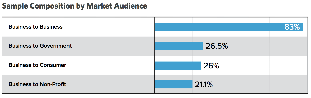Sample composition by market audience