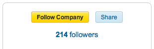 LinkedIn Follow Company Button